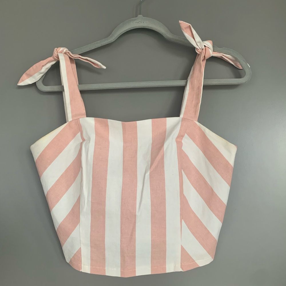 Striped linen top